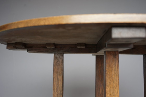 Image 1 of Table console en chêne Art déco par Frits Spanjaard pour Lov, années 1920