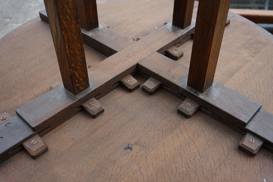 Image 1 of Art Deco Oak Console Table by Frits Spanjaard for Lov, 1920s