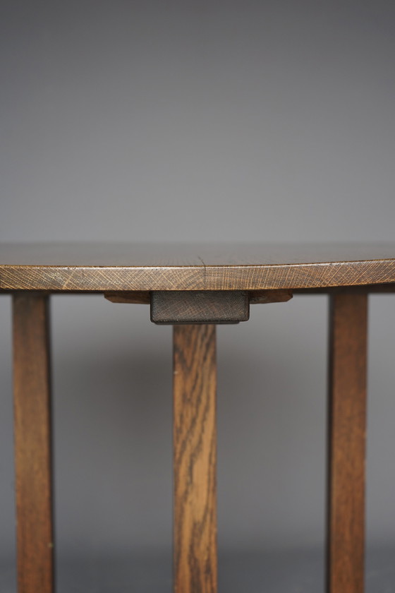 Image 1 of Art Deco Oak Console Table by Frits Spanjaard for Lov, 1920s