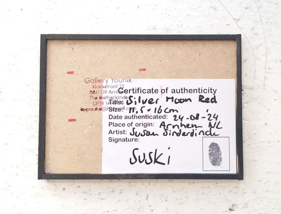 Image 1 of Silver Moon Red, Small Art