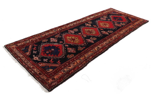 Original hand-knotted Persian carpet Ardebil Old 320 X 120 Cm Top condition