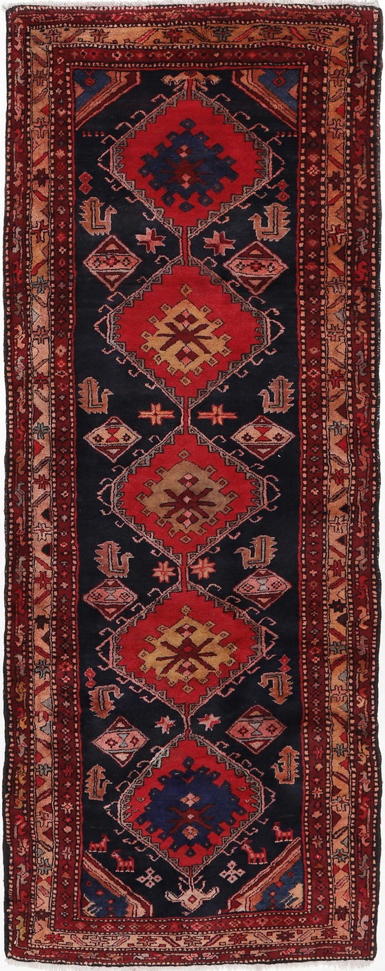 Image 1 of Original hand-knotted Persian carpet Ardebil Old 320 X 120 Cm Top condition