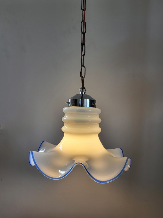 Image 1 of Vintage hanging lamp opaline glass