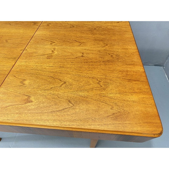 Image 1 of Vintage walnut adjustable dining table by Setona,  Czechoslovakia 1950