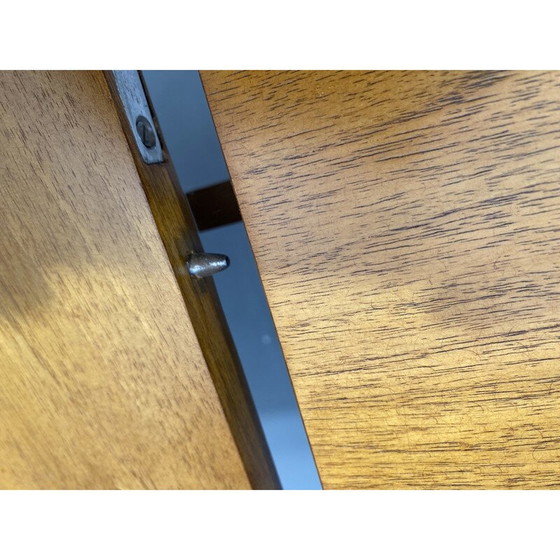 Image 1 of Vintage walnut adjustable dining table by Setona,  Czechoslovakia 1950
