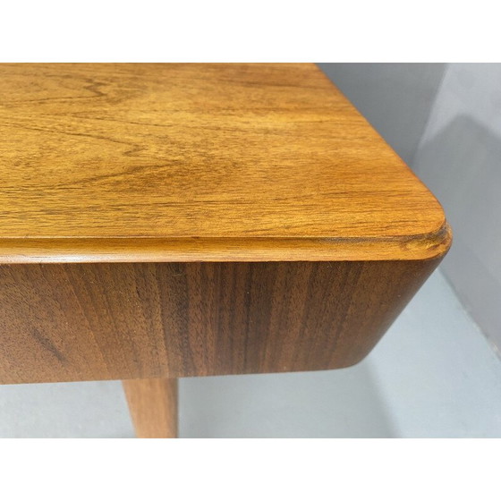 Image 1 of Vintage walnut adjustable dining table by Setona,  Czechoslovakia 1950