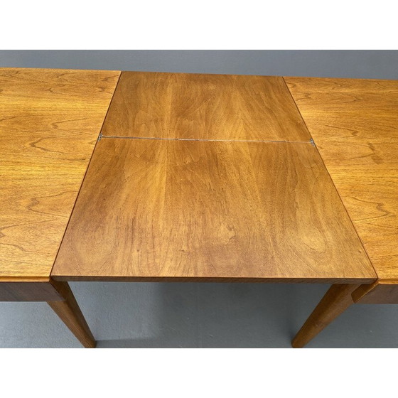 Image 1 of Vintage walnut adjustable dining table by Setona,  Czechoslovakia 1950