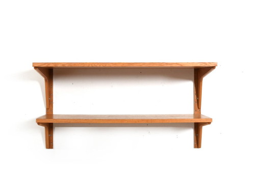 Small Danish Oak Wall Unit from HG Furniture 1960s