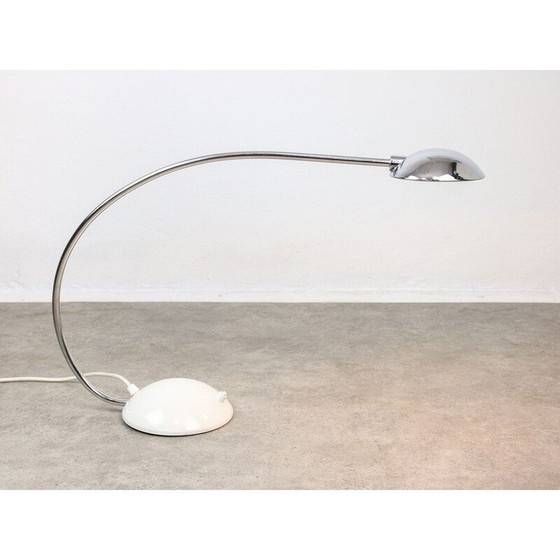 Image 1 of Lampada da tavolo vintage a forma di arco cromata per Meblo, 1980