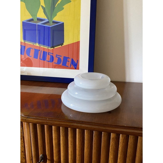 Image 1 of Vintage "Pomeri" pocket in cloudy crystal by Eleonore Peduzzi Riva and Vistosi Murano, Italy 1972