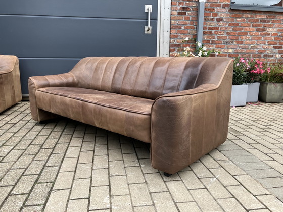 Image 1 of De Sede Ds44 3-seat, 2-seat, 1-seat + ottoman Buffalo leather 5mm NECK