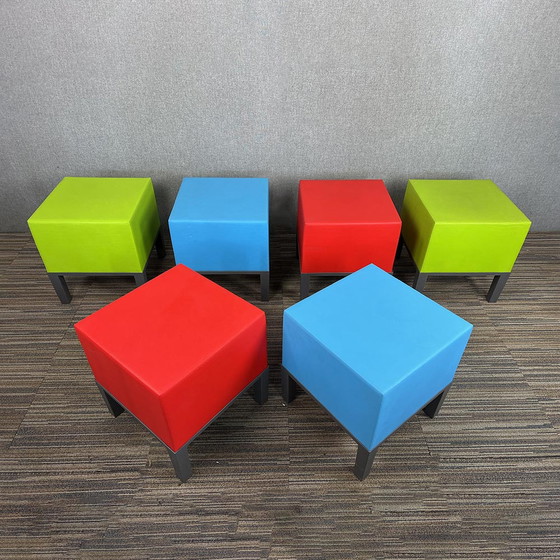 Image 1 of Set Van 6 Monstro Project Milan Primary Pouf