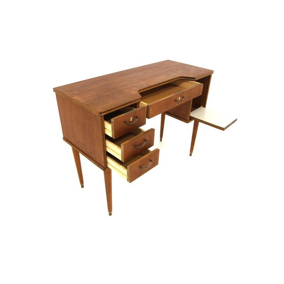 Image 1 of Vintage Scandinavian secretary in teak, Sweden 1950
