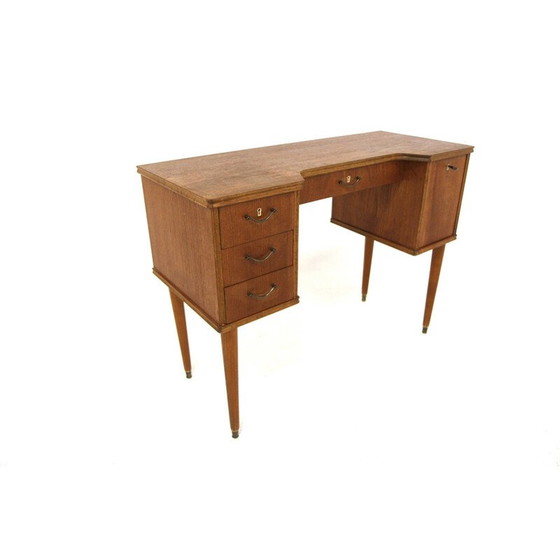 Image 1 of Vintage Scandinavian secretary in teak, Sweden 1950