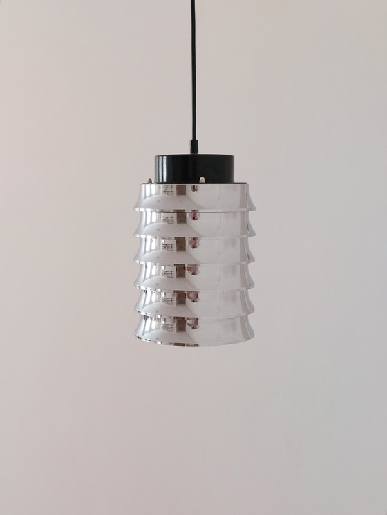 Image 1 of 1X Chrome-plated Ddr ceiling lamp Veb pendant light Space Age