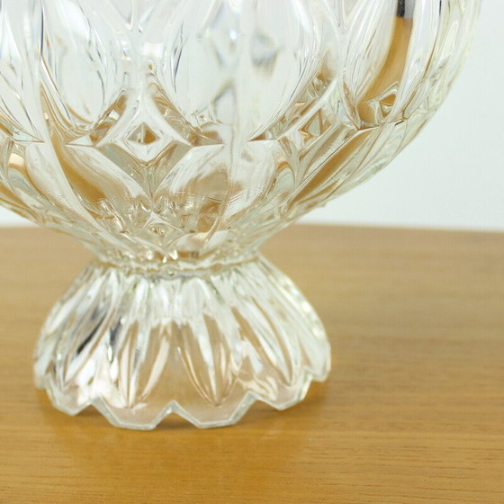 Image 1 of Vintage Tulips glass bowl from Hermanova Hut and designed by E. Downey, 1957