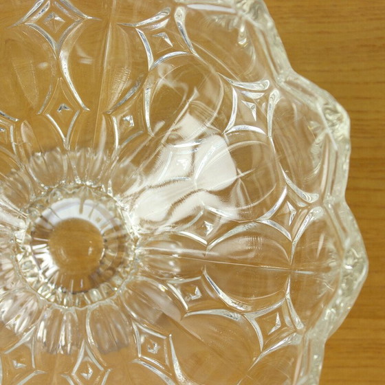 Image 1 of Vintage Tulips glass bowl from Hermanova Hut and designed by E. Downey, 1957