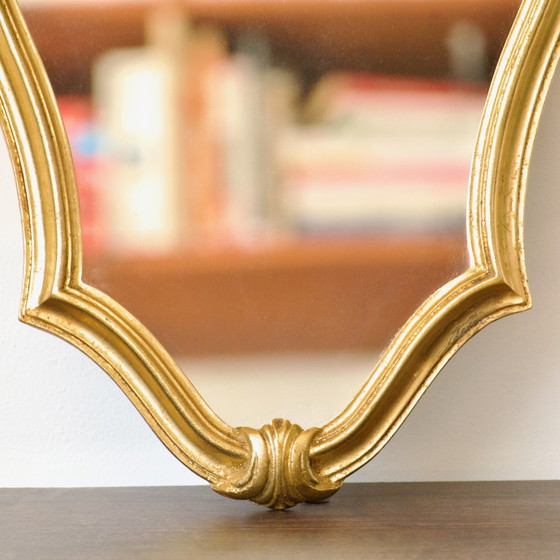 Image 1 of Golden Leaf Shell Mirror