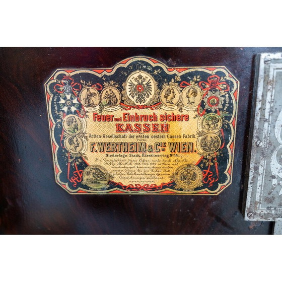 Image 1 of Vintage cast iron safe by Wertheim et C., 1890