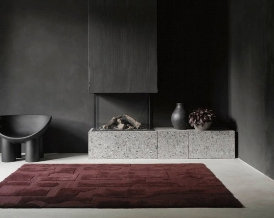 Image 1 of Brink & Campman Twinset Mural Tapis bourgogne