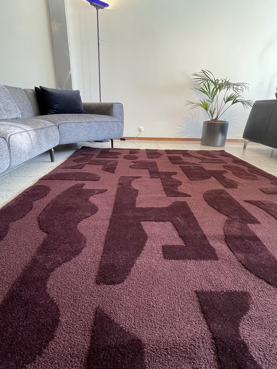 Image 1 of Brink & Campman Twinset Mural Tapis bourgogne