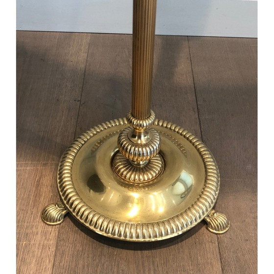 Image 1 of Neoclassical style brass floor lamp. French Work in the style of Maison Jansen. Circa 1940