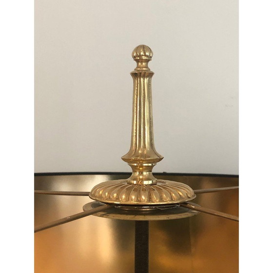 Image 1 of Neoclassical style brass floor lamp. French Work in the style of Maison Jansen. Circa 1940