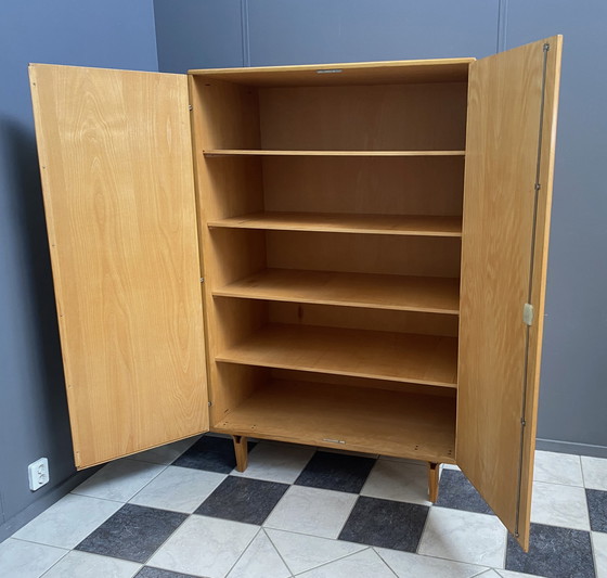 Image 1 of all shelf Wardrobe cabinet in Ash wood by František Mezulánik  for Novy Domov 