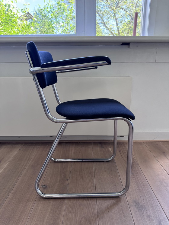 Image 1 of 6x Chrome Tube Frame Chairs