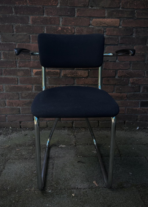 6x Chrome Tube Frame Chairs