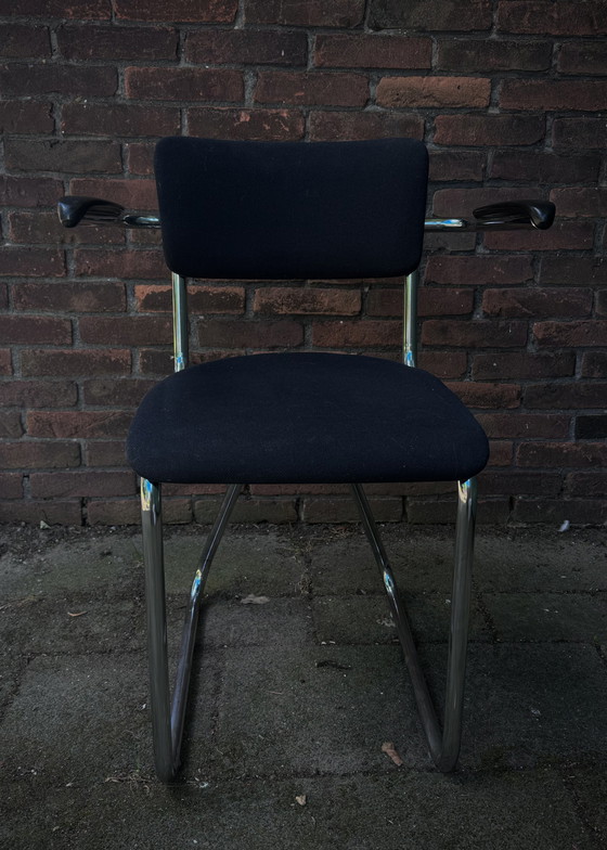 Image 1 of 6x Chrome Tube Frame Chairs