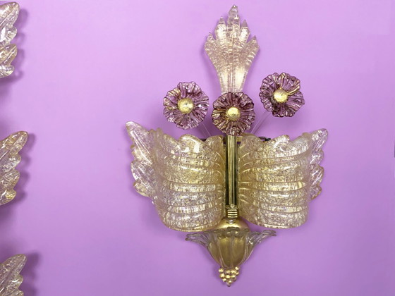 Image 1 of 3x Barovier & Toso Sconces