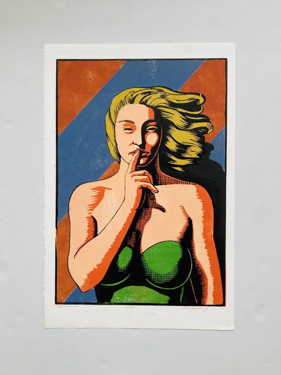 Image 1 of Leon Janssen - Woodprint - 1996