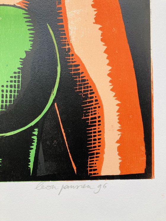 Image 1 of Leon Janssen - Woodprint - 1996