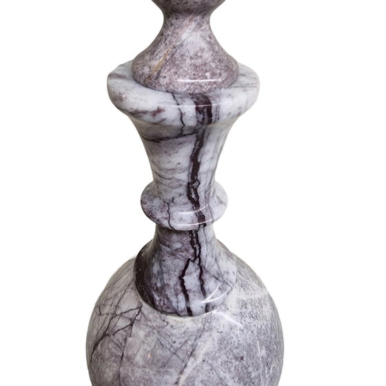 Image 1 of Vintage Gray And Beige Marble Bottle
