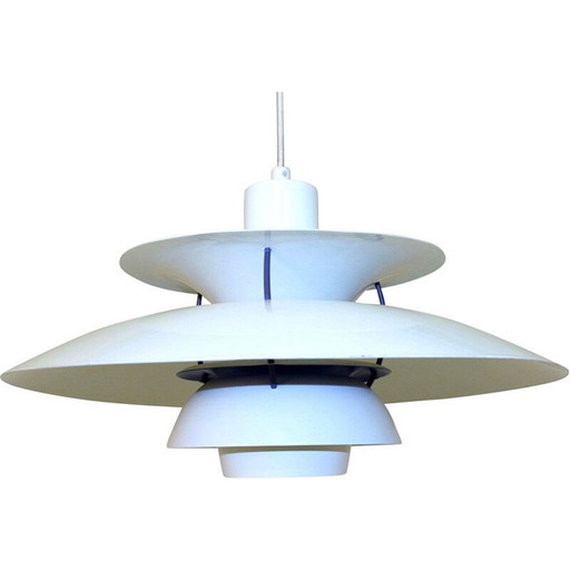Vintage white lacquered lamp, 1970