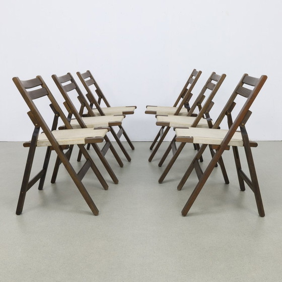 6X Vintage Folding Chair Safari Style 499 Whoppah