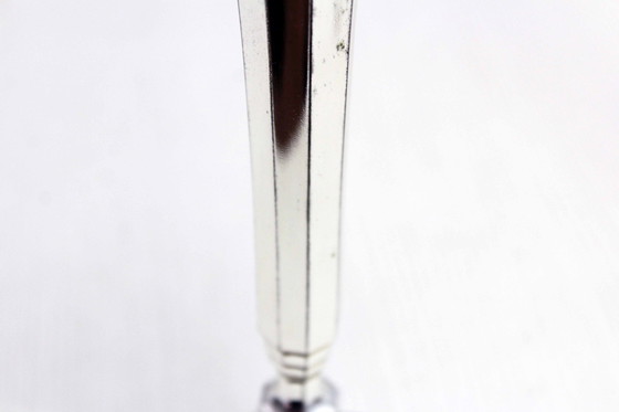 Image 1 of Art Deco Silver Metal Vase Bmf