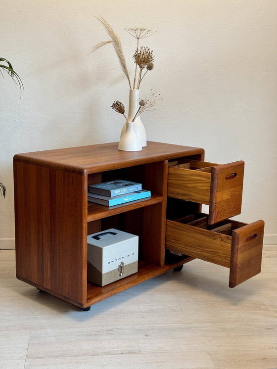 Image 1 of Vintage Danish Teak Audio-TV Furniture Dyrlund