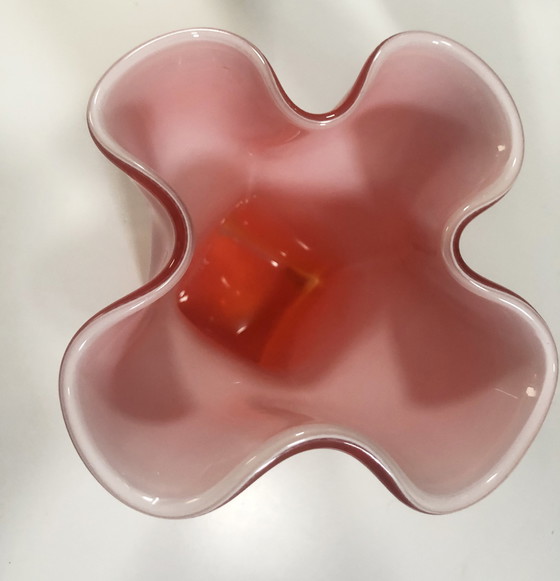 Image 1 of Vintage Handkerchief Vase - Incamiciato - Murano Glass - 1960