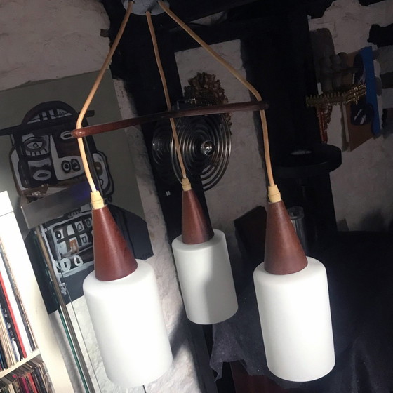Image 1 of Vintage suspension lamp - Boomerang - Louis Kalff - Philips - Space Age - 1960