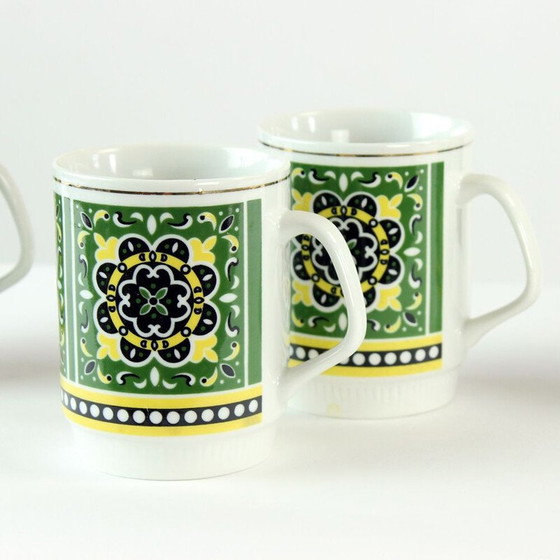 Image 1 of Set of 4 vintage porcelain cups, Czechoslovakia 1960