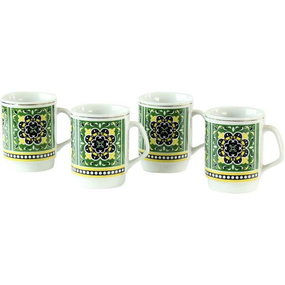 Image 1 of Set of 4 vintage porcelain cups, Czechoslovakia 1960