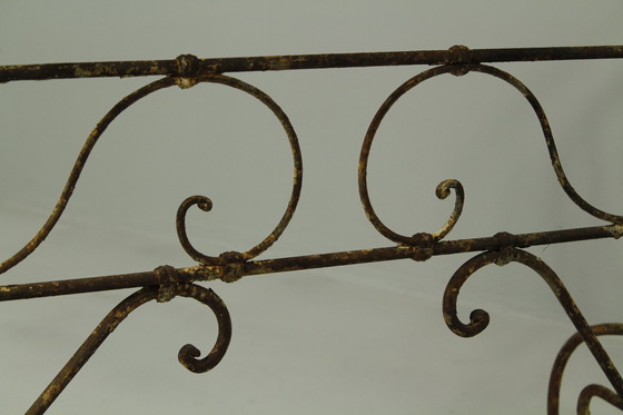 Image 1 of Culla per neonati in barre d'acciaio d'epoca, XIX secolo