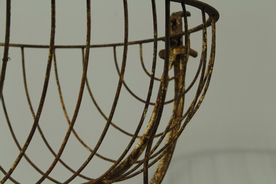 Image 1 of Culla per neonati in barre d'acciaio d'epoca, XIX secolo