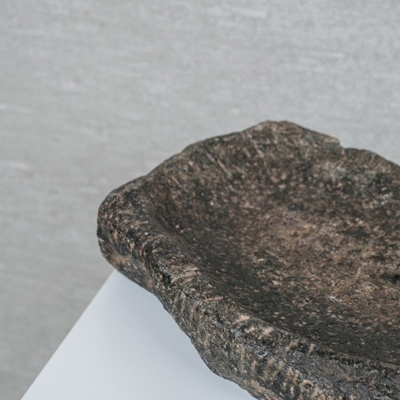 Image 1 of Vassoio antico vintage in pietra primitiva, Belgio 1930