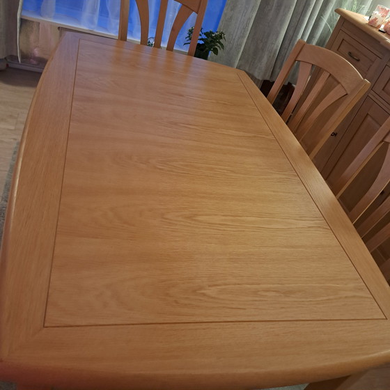 Image 1 of Dining room table with 4x chairs