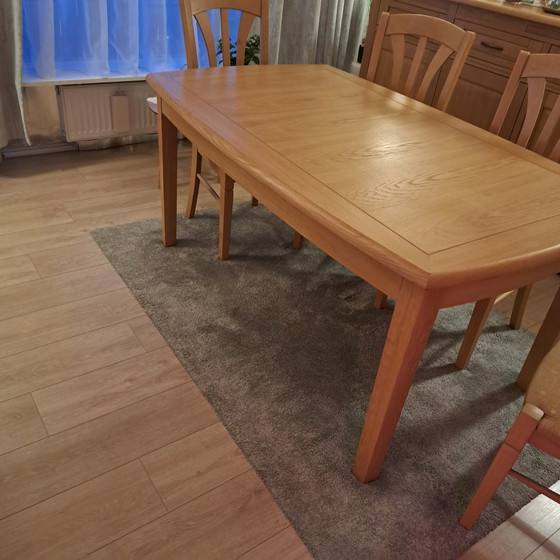 Image 1 of Dining room table with 4x chairs