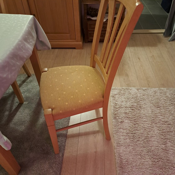 Image 1 of Dining room table with 4x chairs