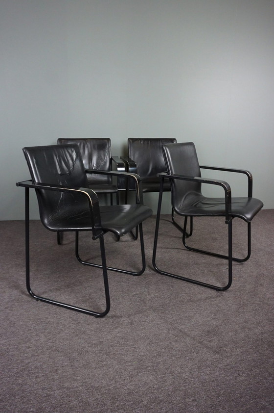 Image 1 of Set of 4 Castelijn Design dining chairs, Dutch Design